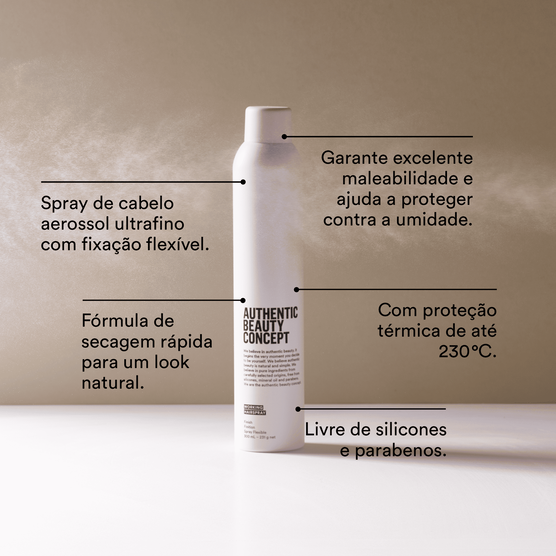 Spray de Fixa&ccedil;&atilde;o Leve Authentic Beauty Concept